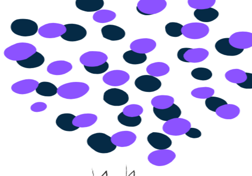 purple circles